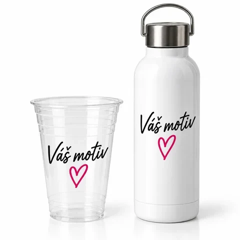 Kelímky a láhve