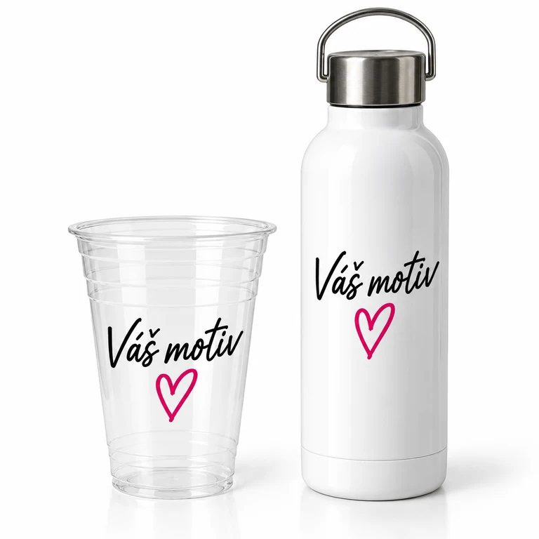 Kelímky a láhve