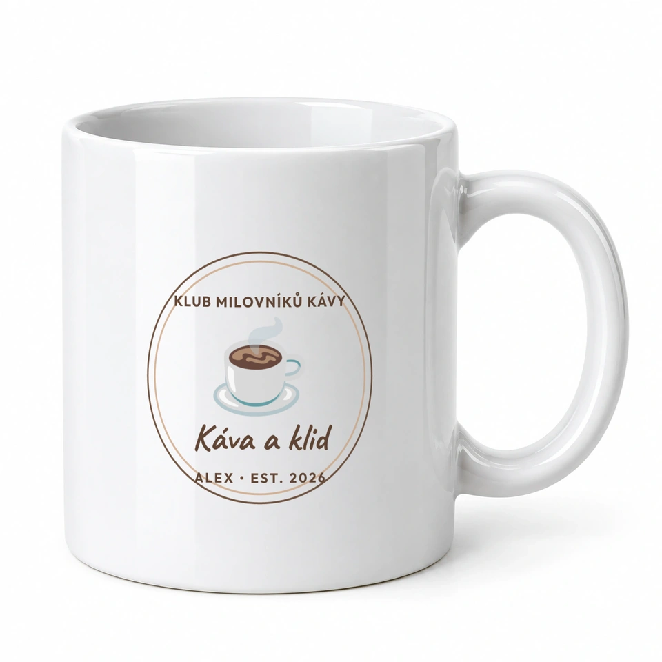 Hrnek klasický – Káva a klid · coffee club
