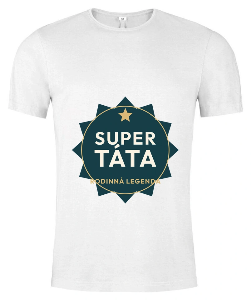 Tričko unisex s vlastním potiskem – Super táta · klub legend