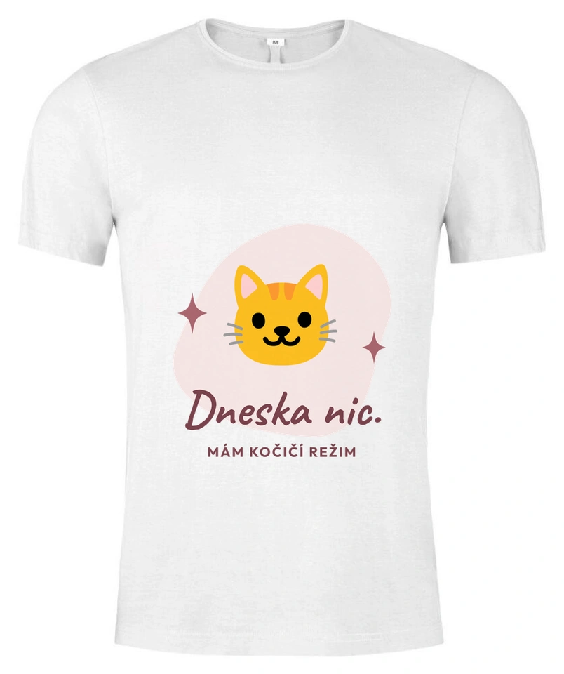 Tričko unisex s vlastním potiskem – Kočičí klid