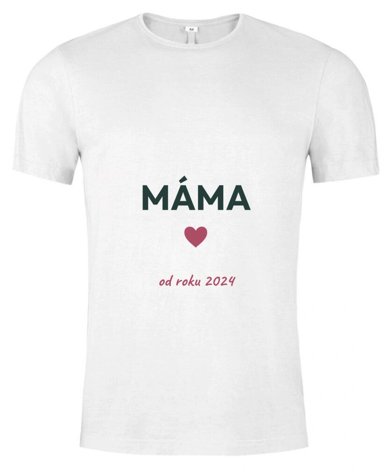 Tričko unisex s vlastním potiskem – Máma od roku