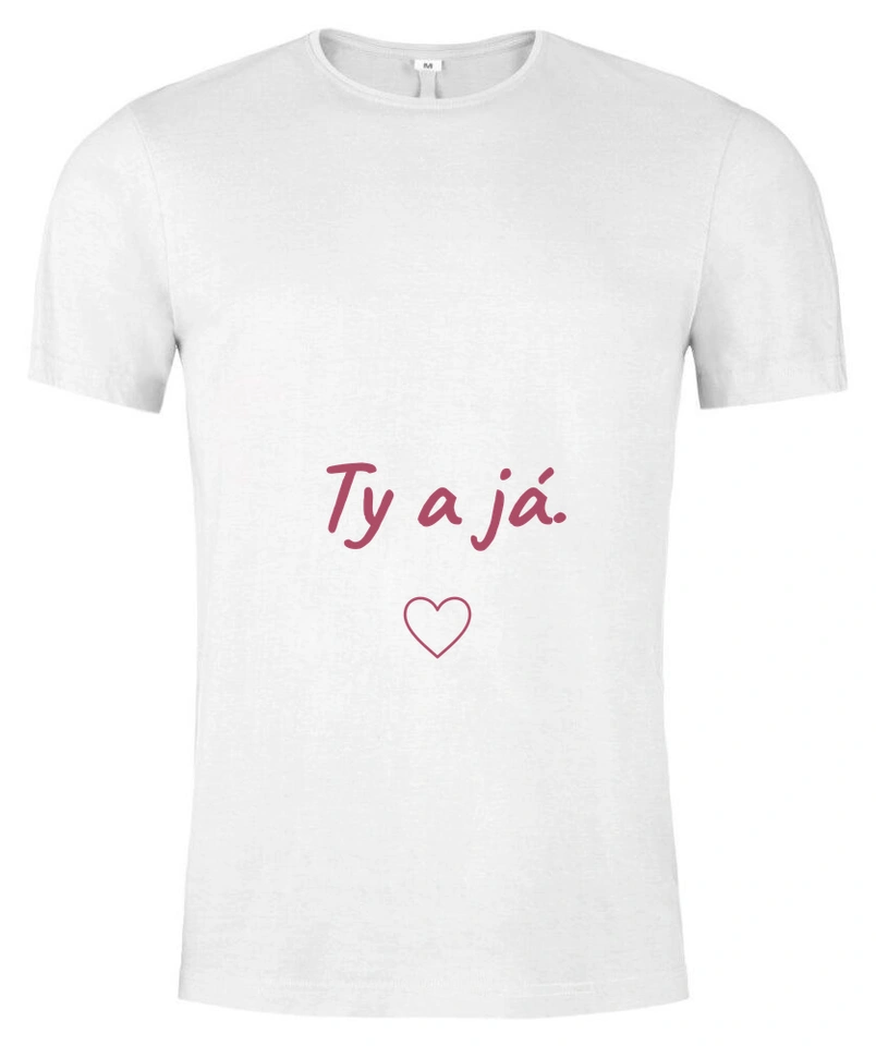 Tričko unisex s vlastním potiskem – Ty a já