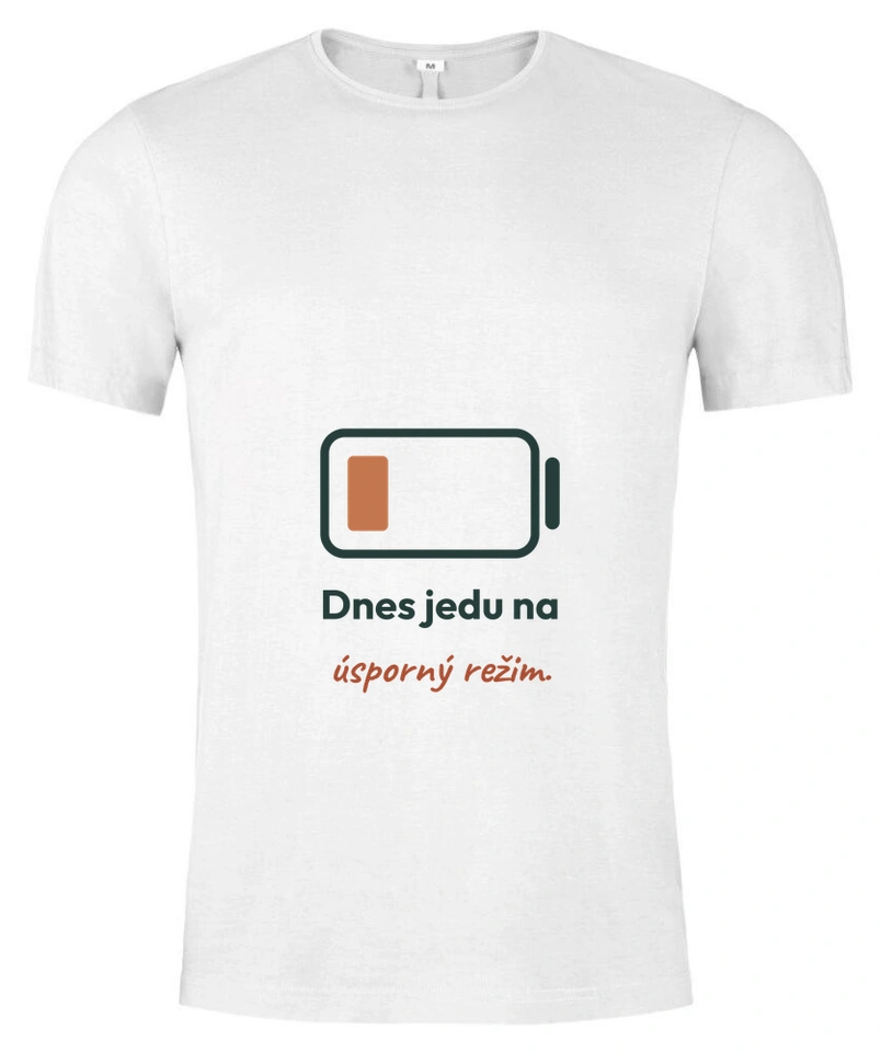 Tričko unisex s vlastním potiskem – Úsporný režim