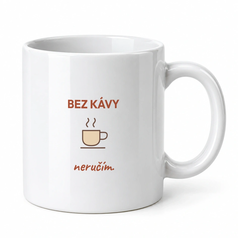 Hrnek klasický – Bez kávy neručím
