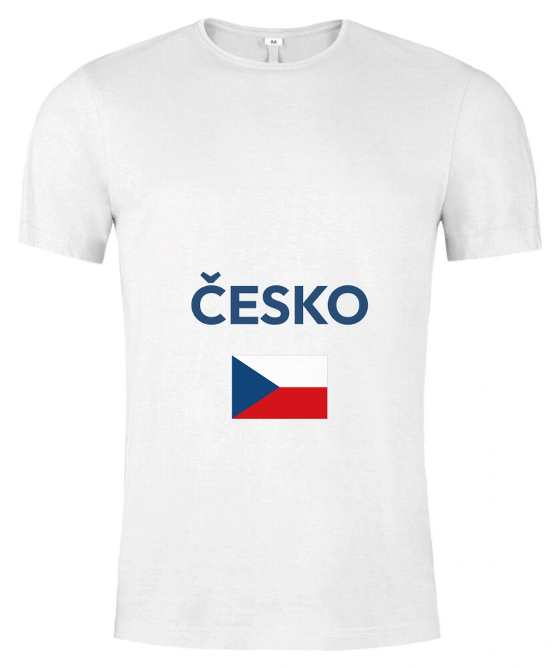 Tričko unisex s vlastním potiskem – Česko