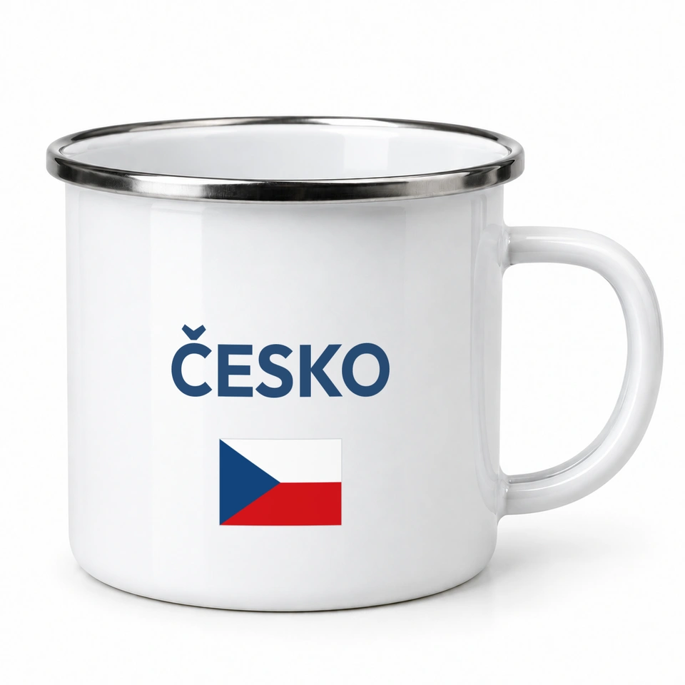 Plecháček smaltovaný bílý – Česko