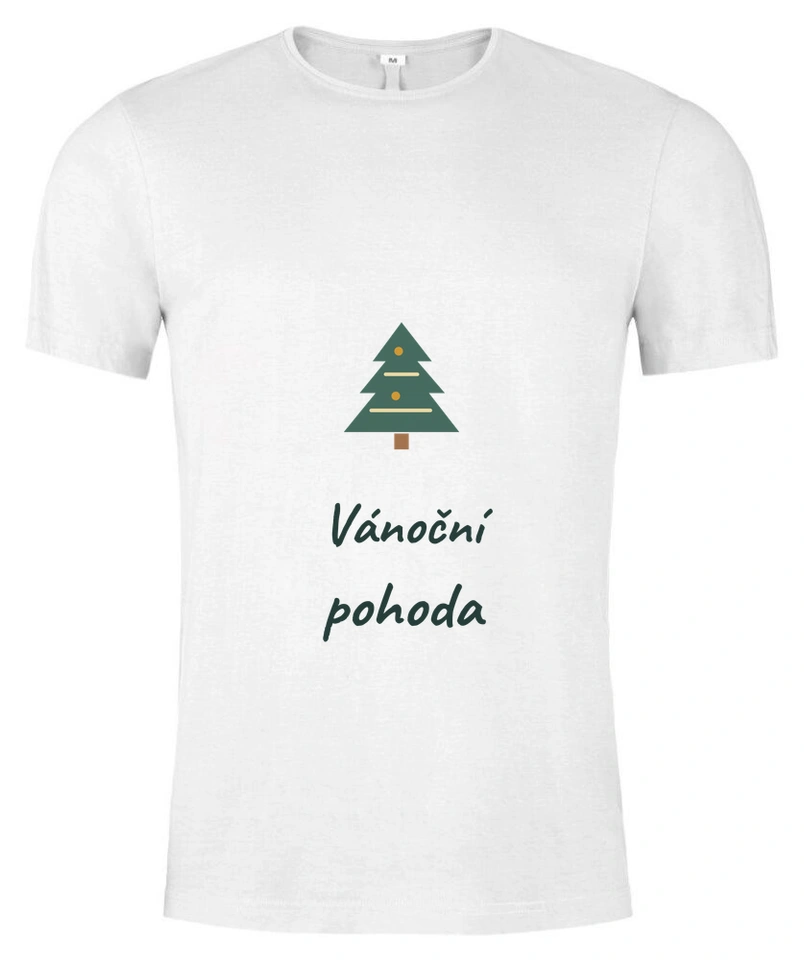 Tričko unisex s vlastním potiskem – Vánoční pohoda