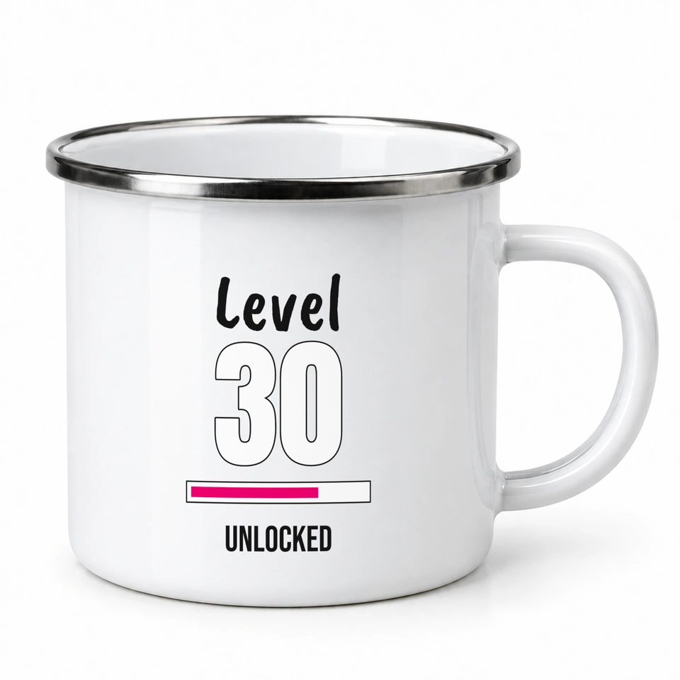 Plecháček smaltovaný bílý – Level 30 · odemčeno
