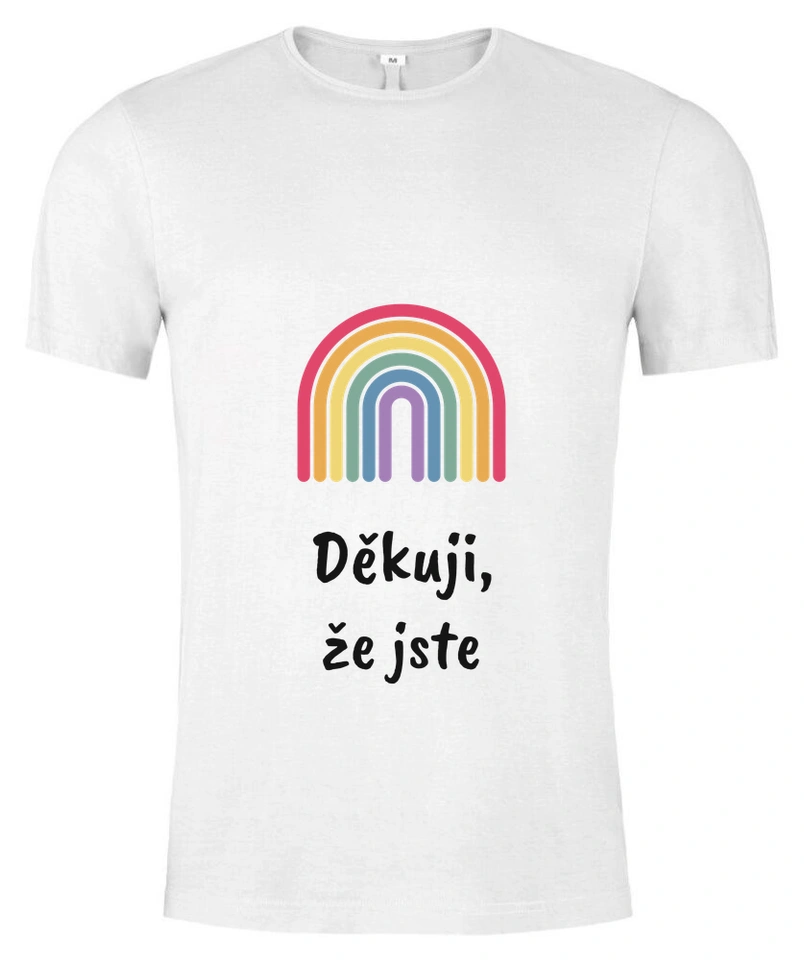 Tričko unisex s vlastním potiskem – Děkuji, že jste