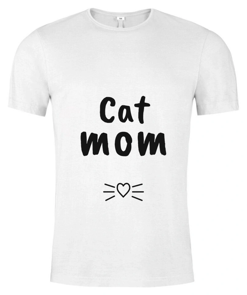 Tričko unisex s vlastním potiskem – Cat mom