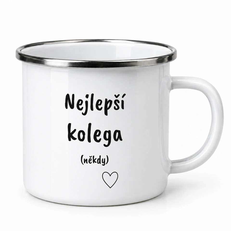 Plecháček smaltovaný bílý – Nejlepší kolega (někdy)