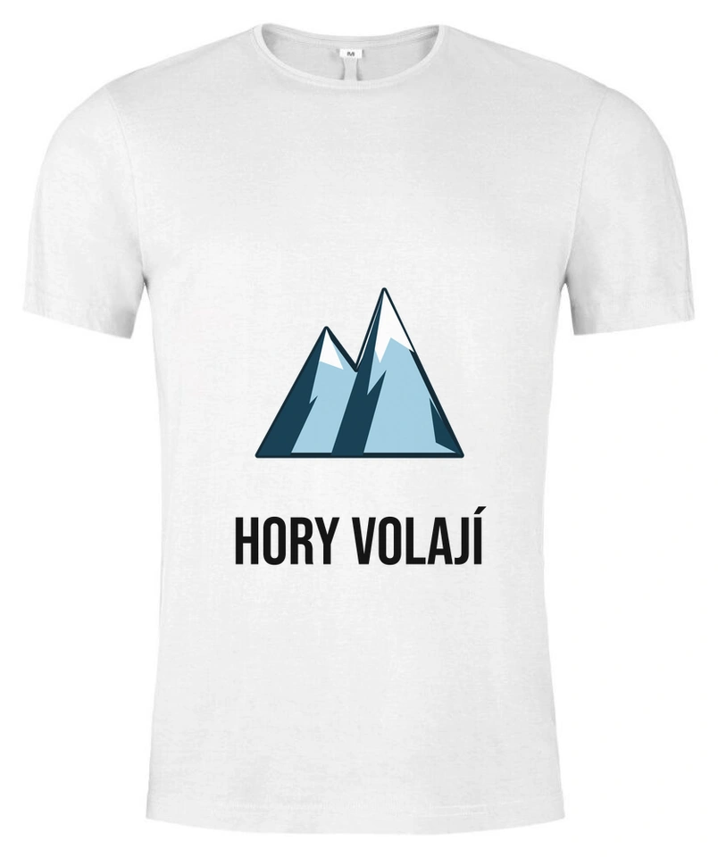 Tričko unisex s vlastním potiskem – Hory volají