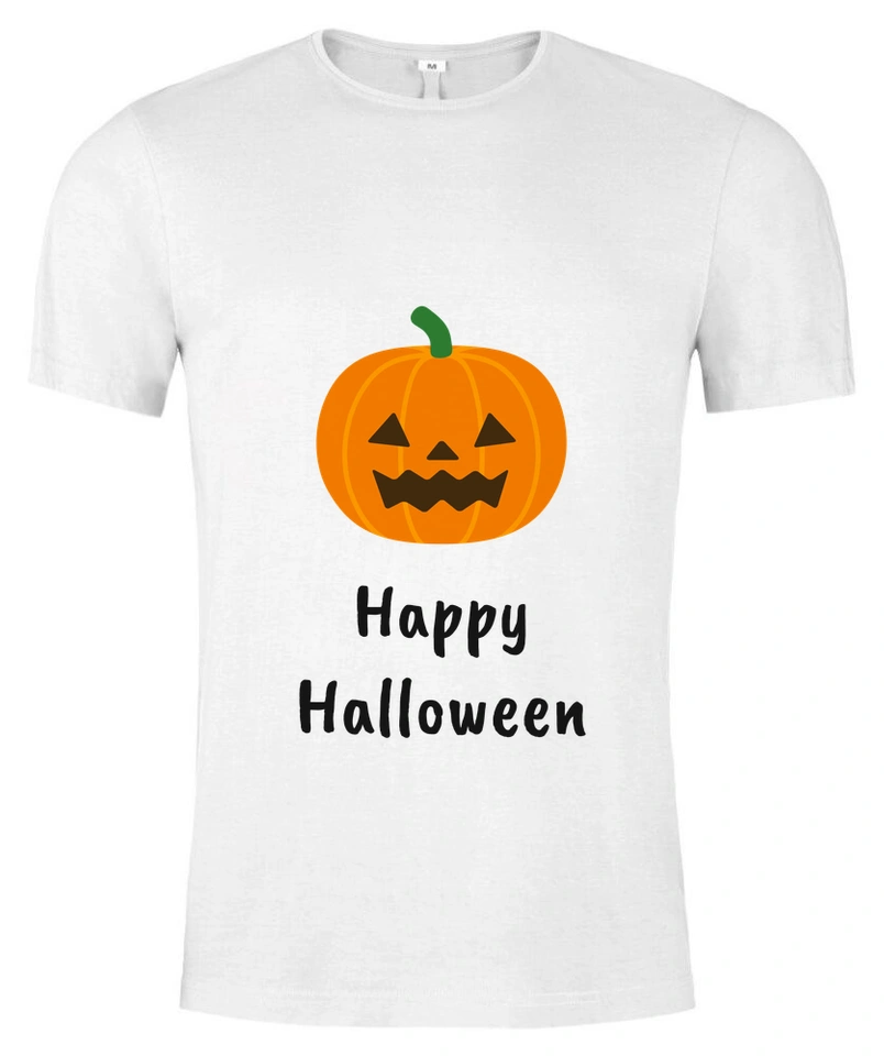 Tričko unisex s vlastním potiskem – Happy Halloween