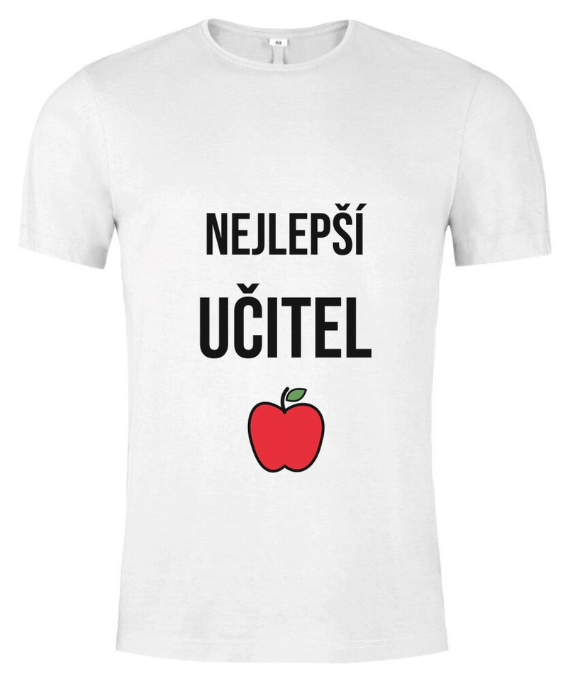 Tričko unisex s vlastním potiskem – Nejlepší učitel