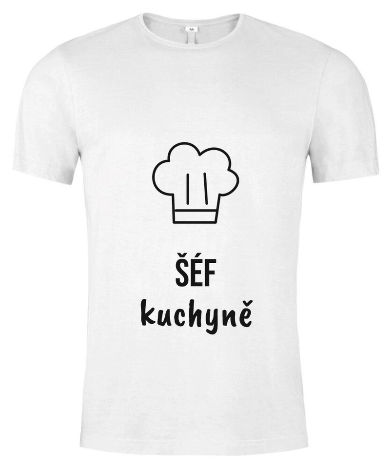 Tričko unisex s vlastním potiskem – Šéf kuchyně