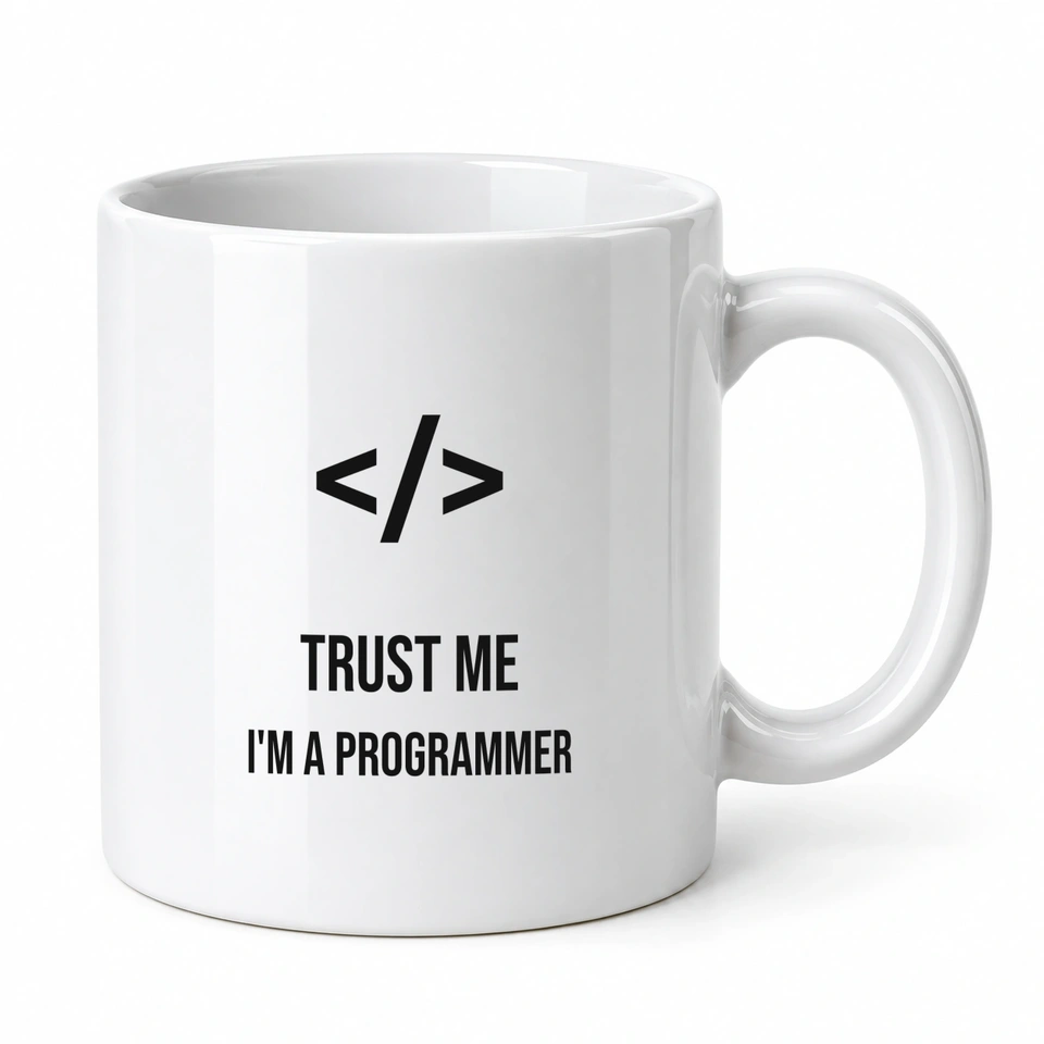 Hrnek klasický – Trust me I’m a programmer