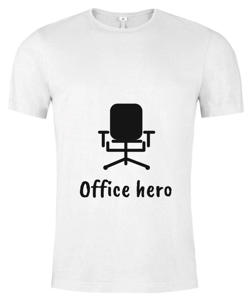 Tričko unisex s vlastním potiskem – Office hero