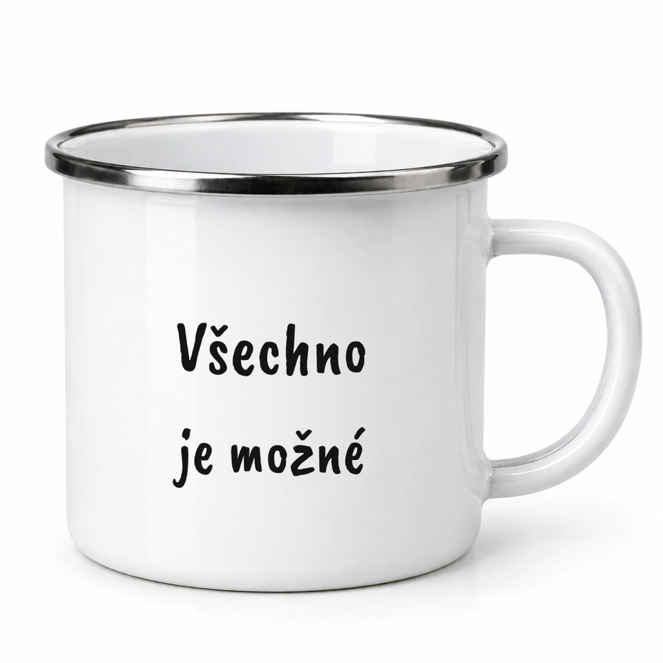 Plecháček smaltovaný bílý – Všechno je možné