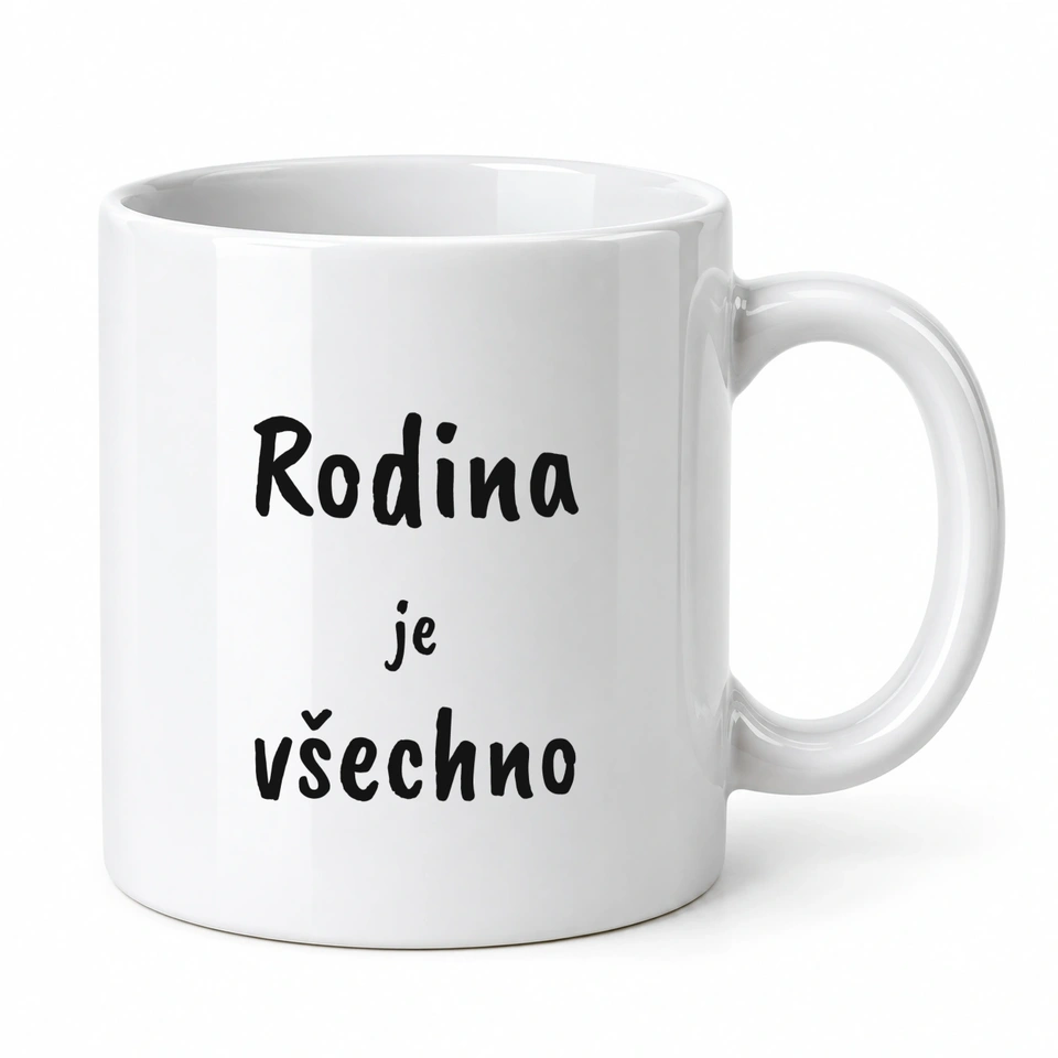Hrnek klasický – Rodina je všechno