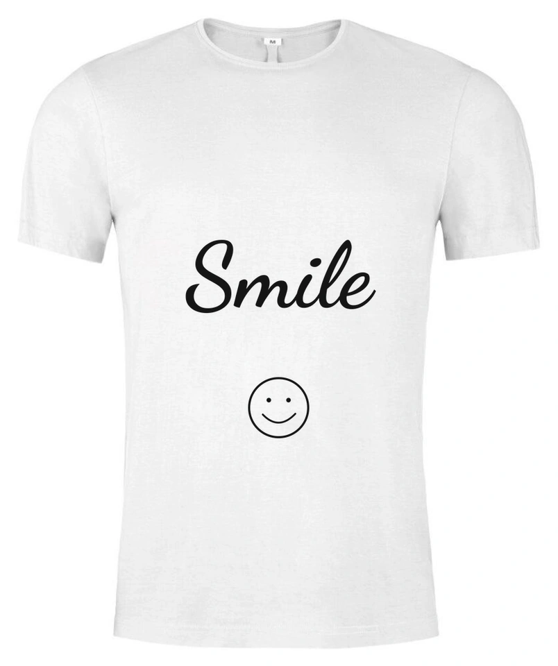 Tričko unisex s vlastním potiskem – Smile