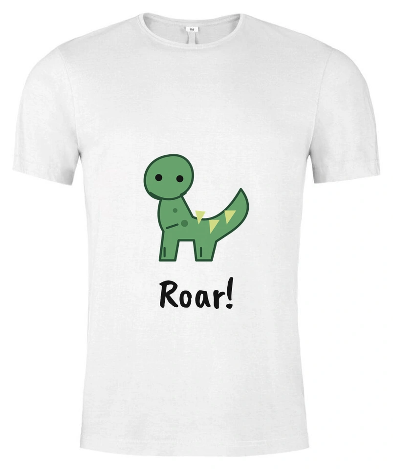 Tričko unisex s vlastním potiskem – Roar! · dinosaurus