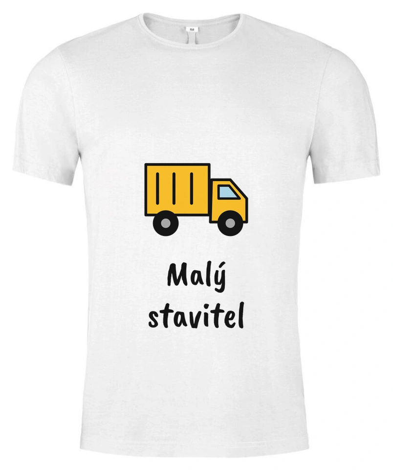 Tričko unisex s vlastním potiskem – Malý stavitel